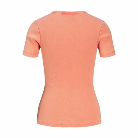 Moteriški marškinėliai su trumpomis rankovėmis Jack & Jones Jxfrankie Wash Ss Oranžinė