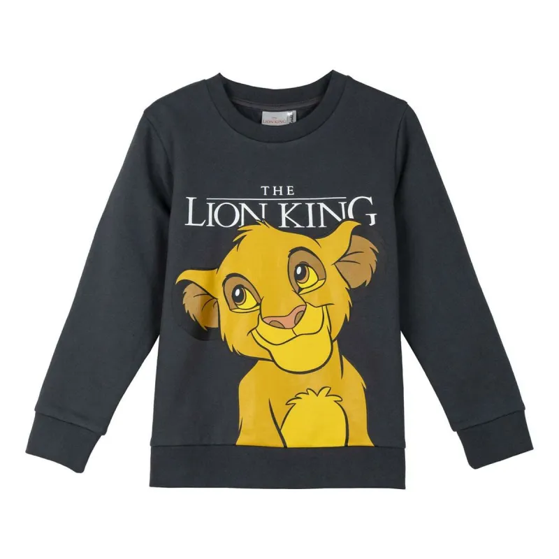 Толстовка без капюшона унисекс The Lion King Темно-серый