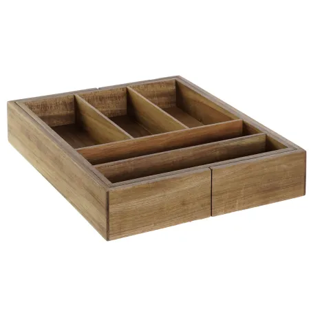 Galda piederumu organizators DKD Home Decor, dabīgā akācija, 35 x 30 x 7 cm