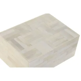 Шкатулка для украшений Home ESPRIT Bone Mango Wood 18 x 13 x 7,7 см (2 шт.)