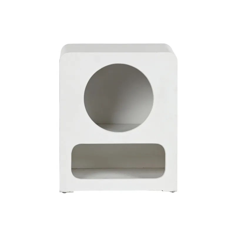 Yöpöytä Home ESPRIT valkoinen MDF puu 40 x 30 x 48 cm
