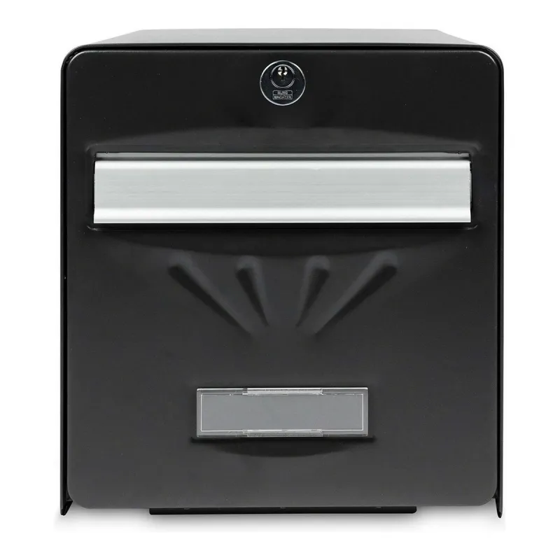Letterbox Burg-Wachter Black Stainless steel Crystal Galvanised Steel 28 x 36,5 x 31 cm