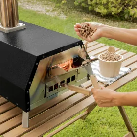 Печь для пиццы на пеллетах с принадлежностями Pizzahven InnovaGoods