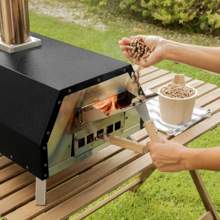 Granulu picas krāsns ar piederumiem Pizzahven InnovaGoods