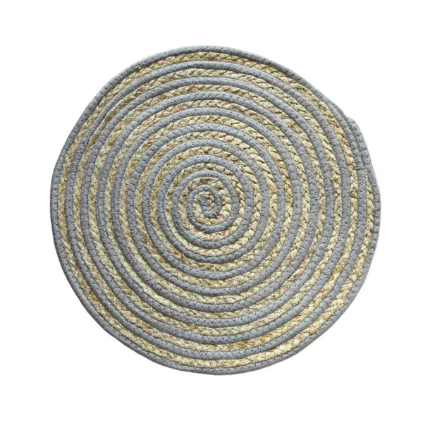 Table Mat Versa Grey Polyester Cotton 38 x 1 x 38 cm