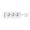 Lülituspaneel Silver Electronics 9623 Valge