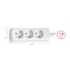 Lülituspaneel Silver Electronics 9623 Valge