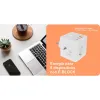 Plug adapter Silver Electronics E-BLOCK 3 White 230 V 16A