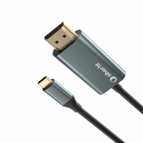 USB-C - HDMI kaapeli Silver HT LOGAN Melns