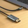 USB-C - HDMI kaapeli Silver HT LOGAN Musta