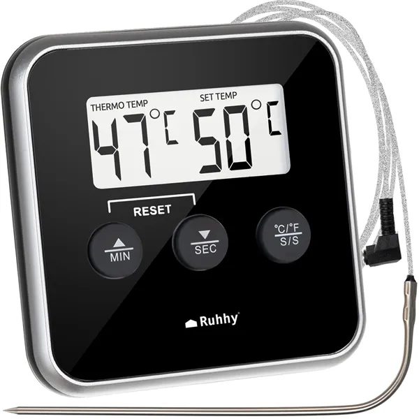 Kitchen thermometer with Ruhhy probe