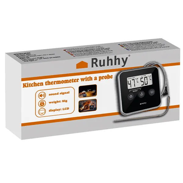 Kitchen thermometer with Ruhhy probe