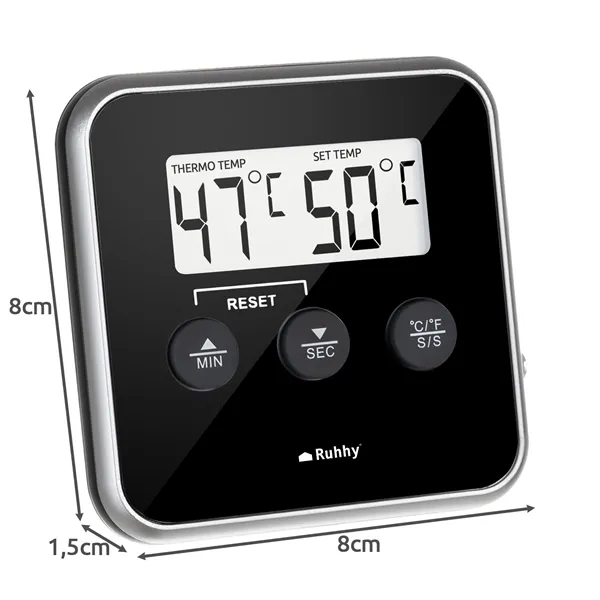 Kitchen thermometer with Ruhhy probe