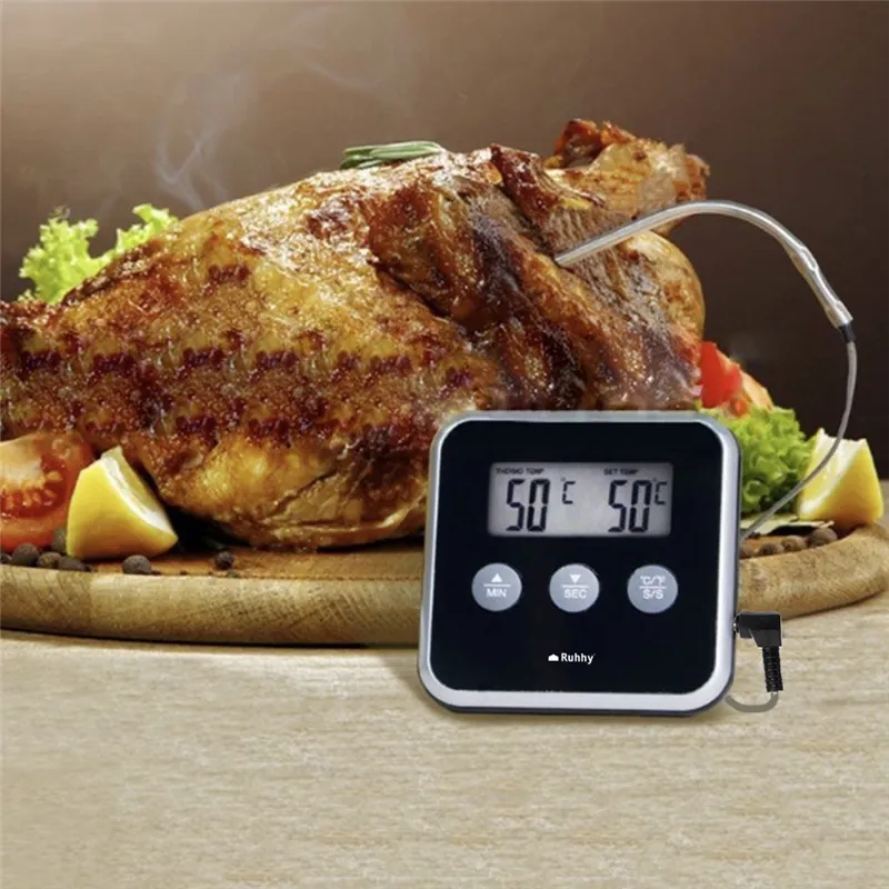 Kitchen thermometer with Ruhhy probe