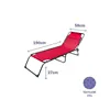 Sun-lounger Marbueno Red 190 x 27 x 58 cm