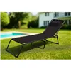 Sun-lounger Marbueno Black 190 x 27 x 58 cm