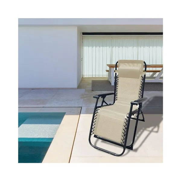Sun-lounger Marbueno 190 x 27 x 58 cm Beige