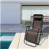 Folding Lounger Camping Chair Marbueno Brown 90 x 108 x 66 cm