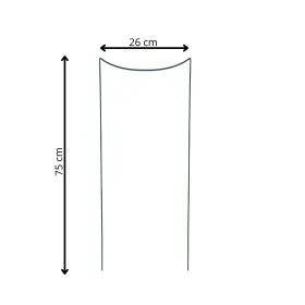 Metallituki kukille ja kasveille Springos HA5170 75 cm