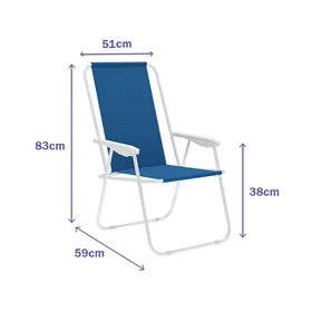 Folding Chair Marbueno Blue 59 x 83 x 51 cm