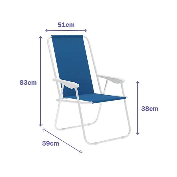Folding Chair Marbueno Blue 59 x 83 x 51 cm