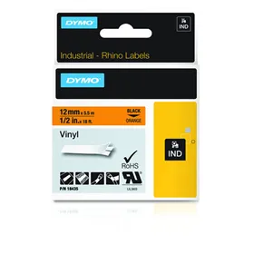 Laminated Tape for Labelling Machines Dymo 18435 Orange/Black