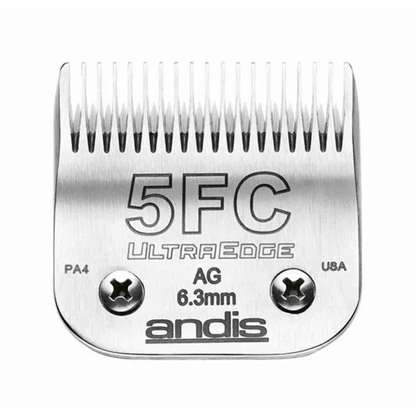 Shaving razor blades Trixie Andis 5FC Stainless steel 6,3 mm