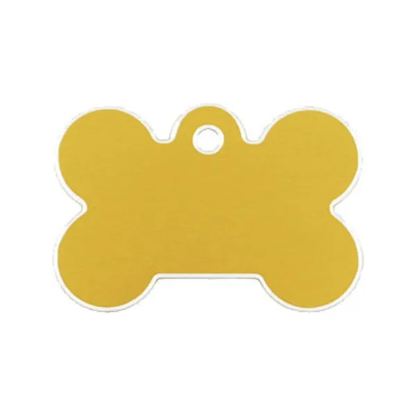 Identification plate for collar Imarc Bone Yellow Golden