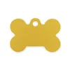 Identification plate for collar Imarc Bone Yellow Golden