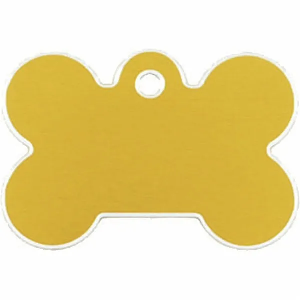 Identification plate for collar Imarc Bone Yellow Golden