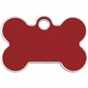Identification plate for collar Imarc Bone Red
