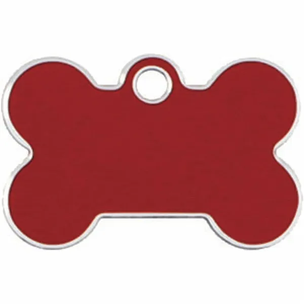 Identification plate for collar Imarc Bone Red