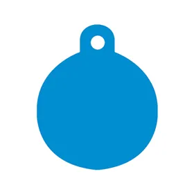 Identification plate for collar Imarc Circle Blue