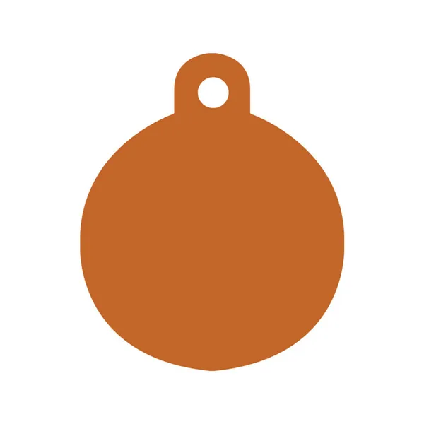Identification plate for collar Imarc Circle Orange