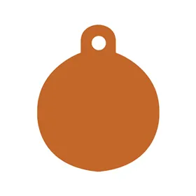 Identification plate for collar Imarc Circle Orange