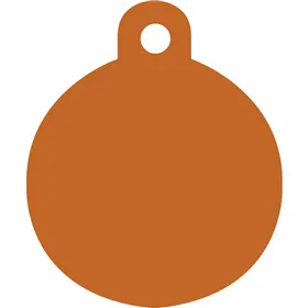 Identification plate for collar Imarc Circle Orange