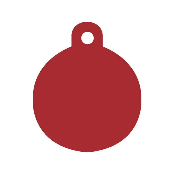 Identification plate for collar Imarc Circle Red