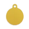 Identification plate for collar Imarc Circle Yellow Golden