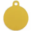 Identification plate for collar Imarc Circle Yellow Golden