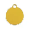 Identification plate for collar Imarc Circle Yellow Golden