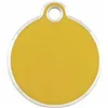 Identification plate for collar Imarc Circle Yellow Golden