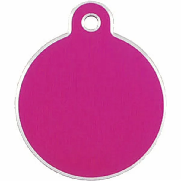 Identification plate for collar Imarc Circle Pink