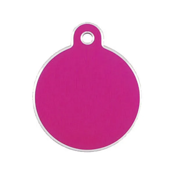 Identification plate for collar Imarc Circle Pink