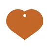 Identification plate for collar Imarc Heart Orange