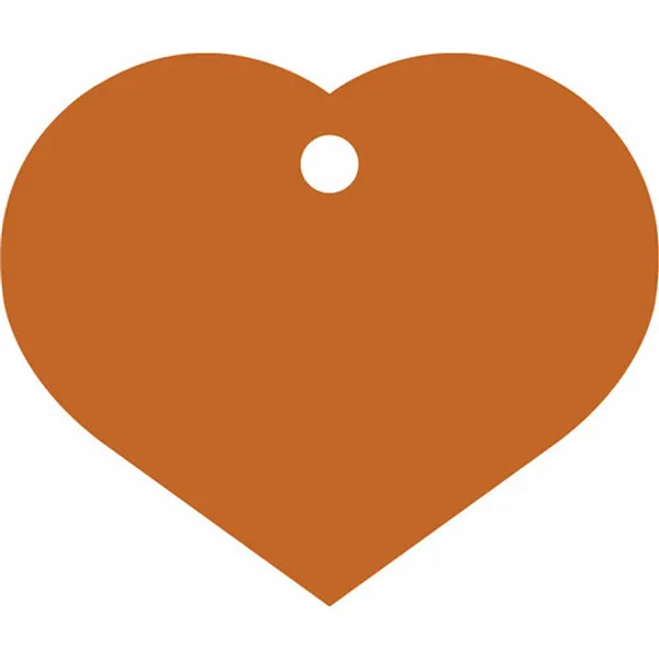 Identification plate for collar Imarc Heart Orange