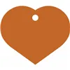 Identification plate for collar Imarc Heart Orange
