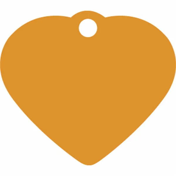 Identification plate for collar Imarc Heart Orange