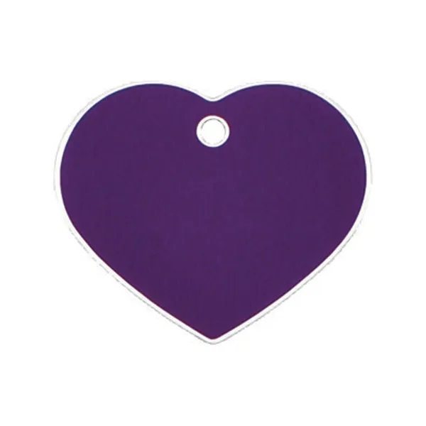 Identification plate for collar Imarc Heart Lilac