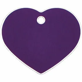 Identification plate for collar Imarc Heart Lilac