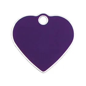 Identification plate for collar Imarc Heart Lilac